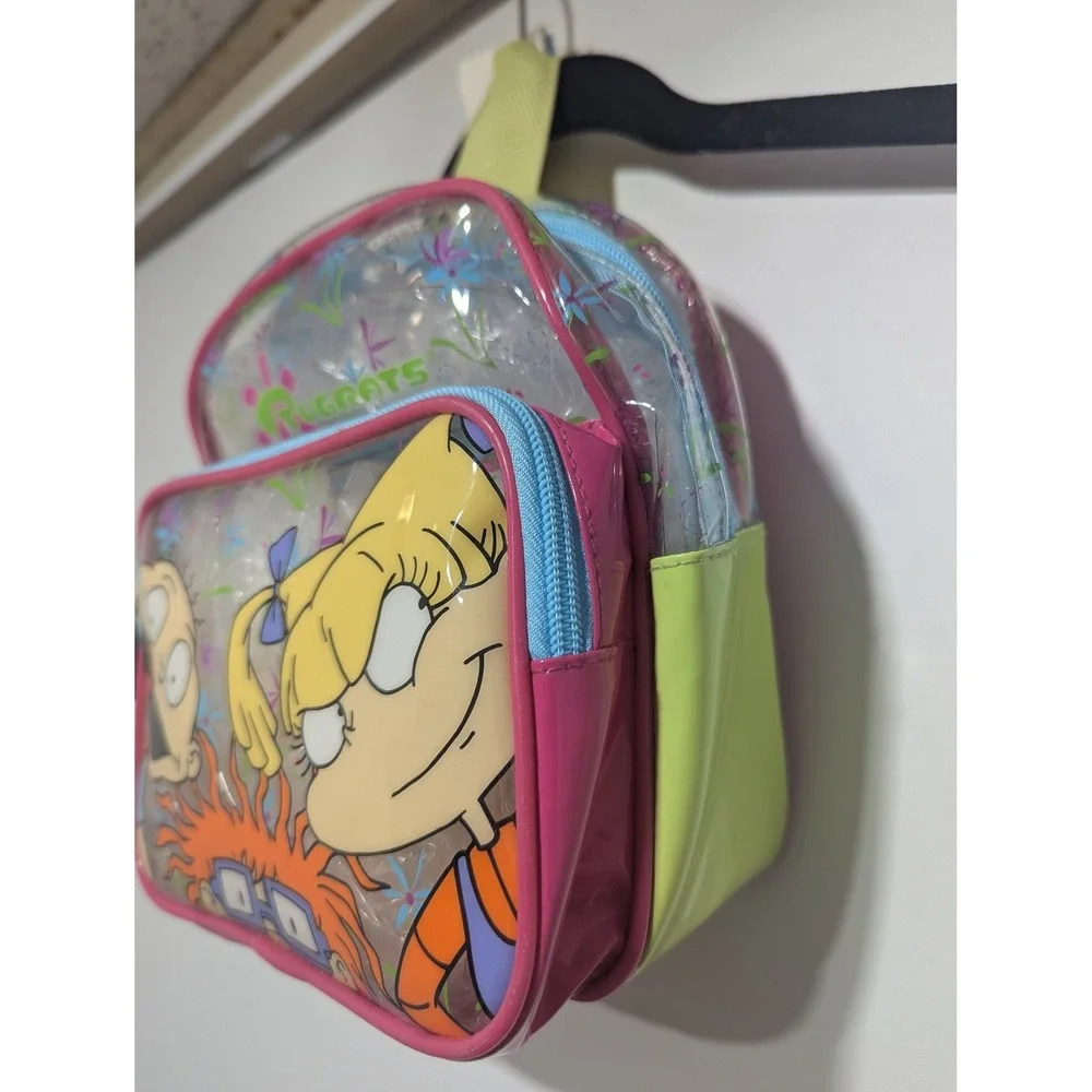 Rugrats Mini Backpack Kids One Size Pink Clear‎ New NWT Vintage 1999 Nickelodeon